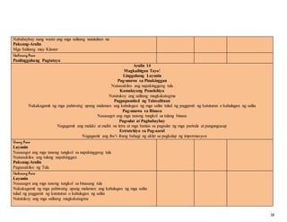 K to 12 filipino complete objectives & subject matter | DOCX