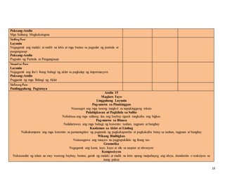 Objectives In Tagalog K to 12 filipino complete objectives & subject matter | DOCX