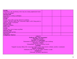 Objectives In Tagalog K to 12 filipino complete objectives & subject matter | DOCX