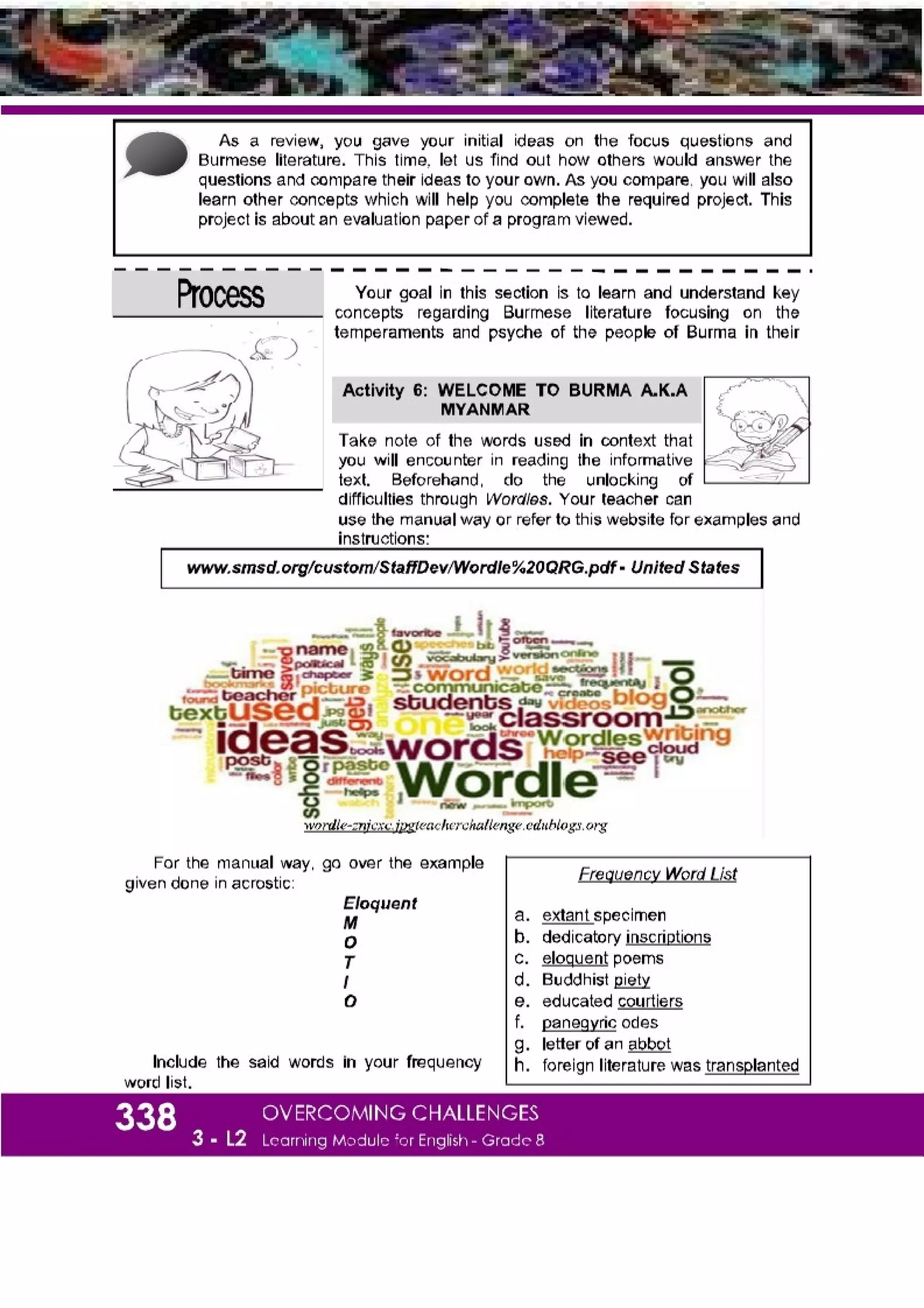 K-12 Grade 8 English Quarter 3 Lesson 2 Module