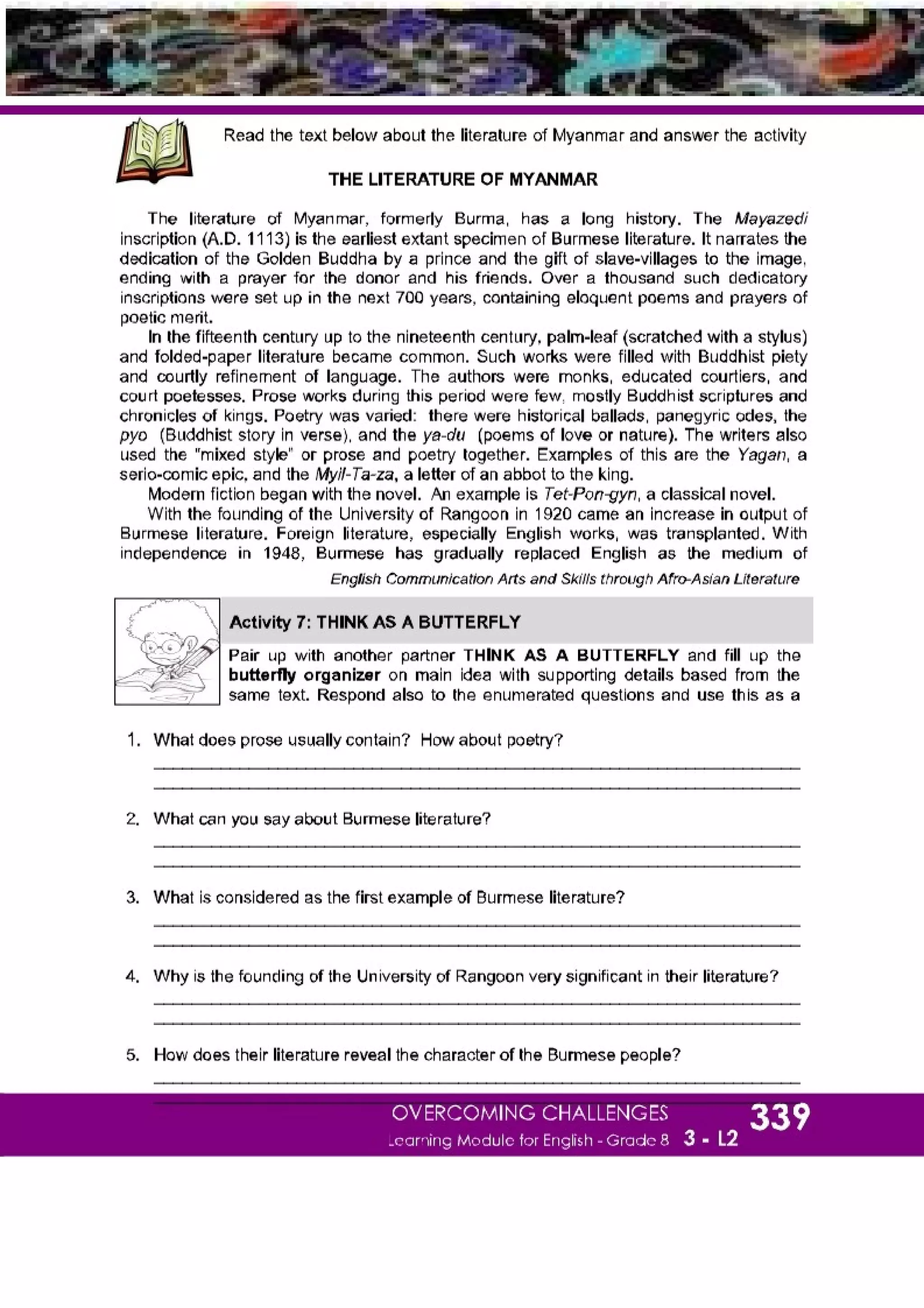 K-12 Grade 8 English Quarter 3 Lesson 2 Module