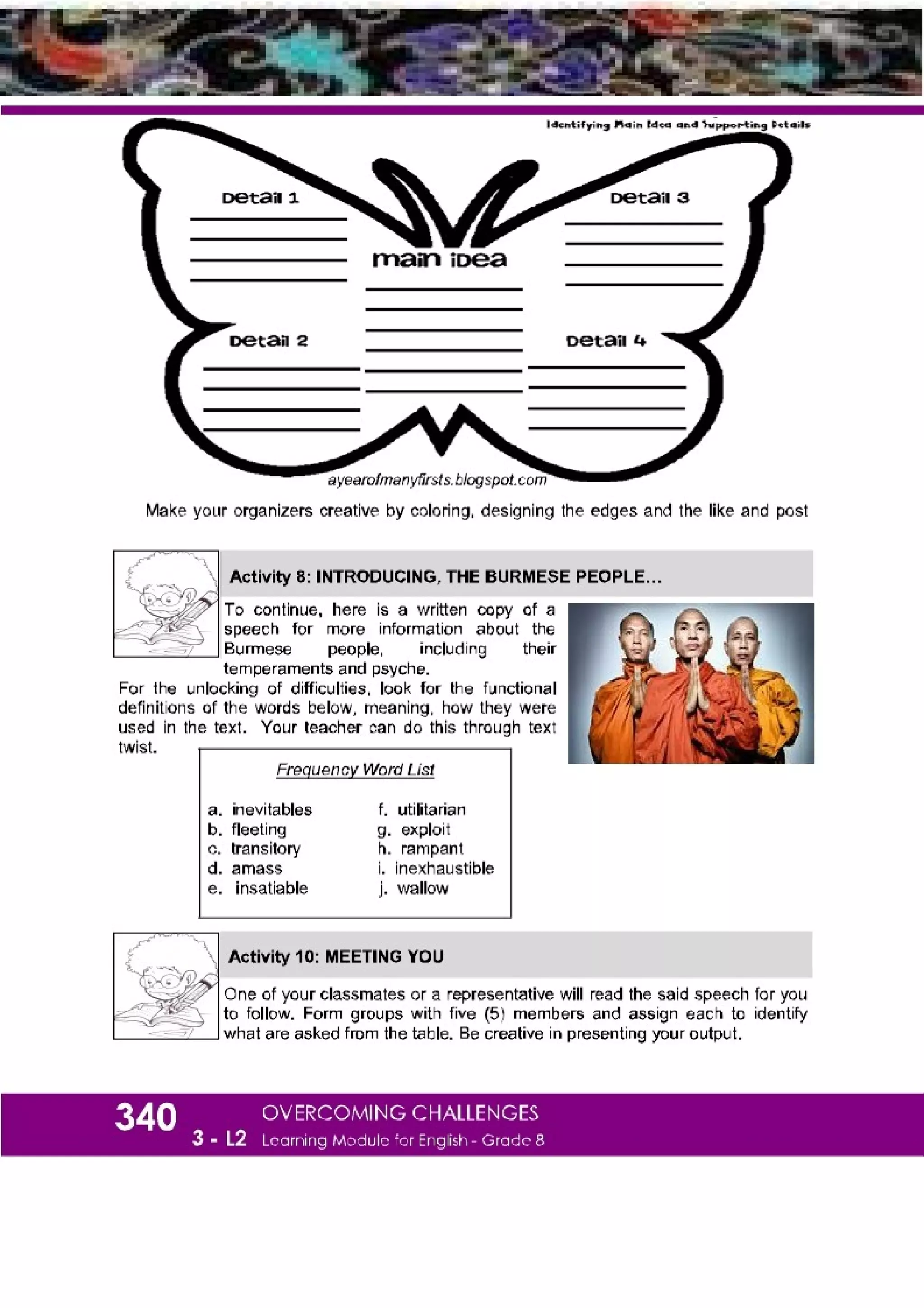 K-12 Grade 8 English Quarter 3 Lesson 2 Module