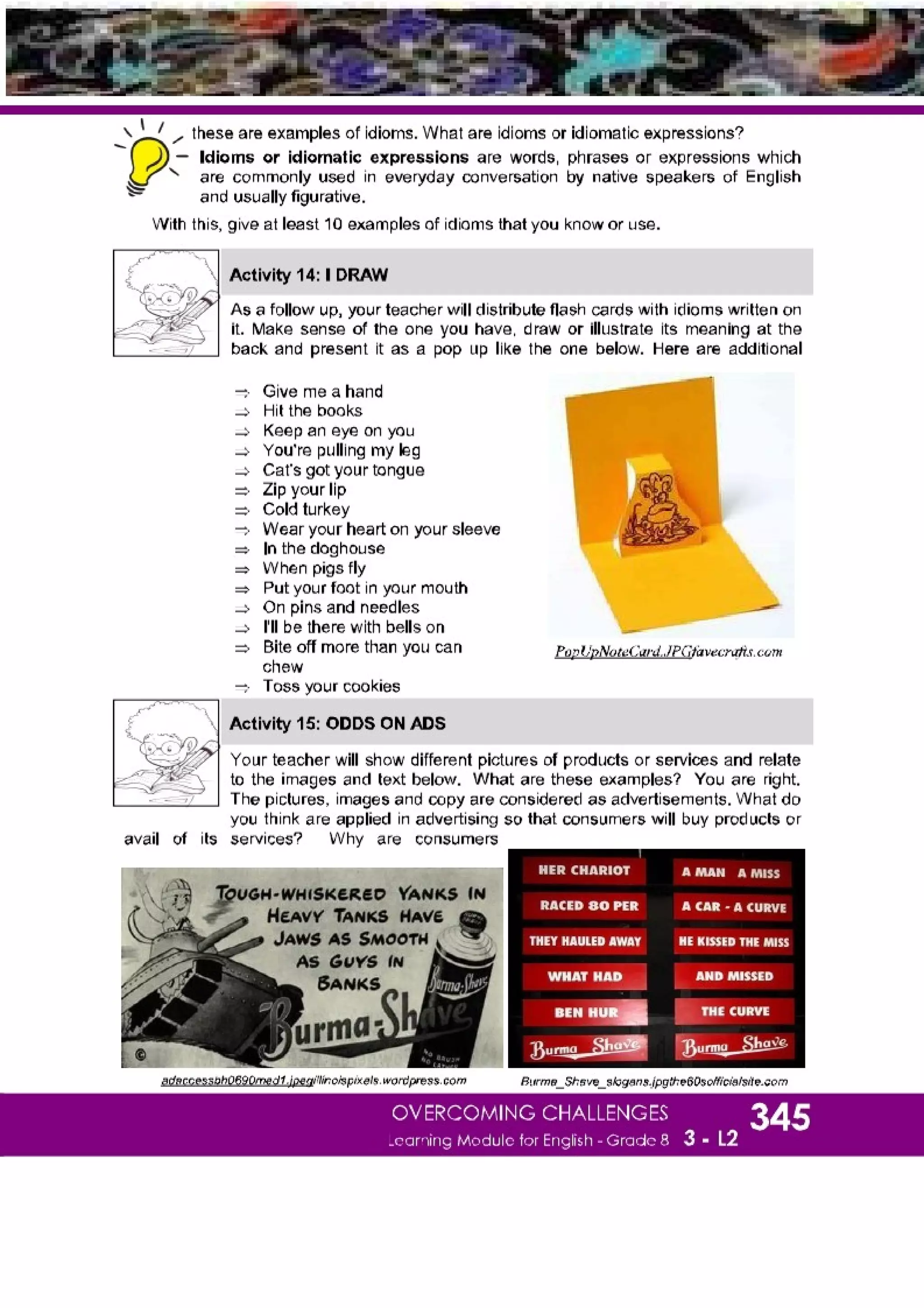 K-12 Grade 8 English Quarter 3 Lesson 2 Module