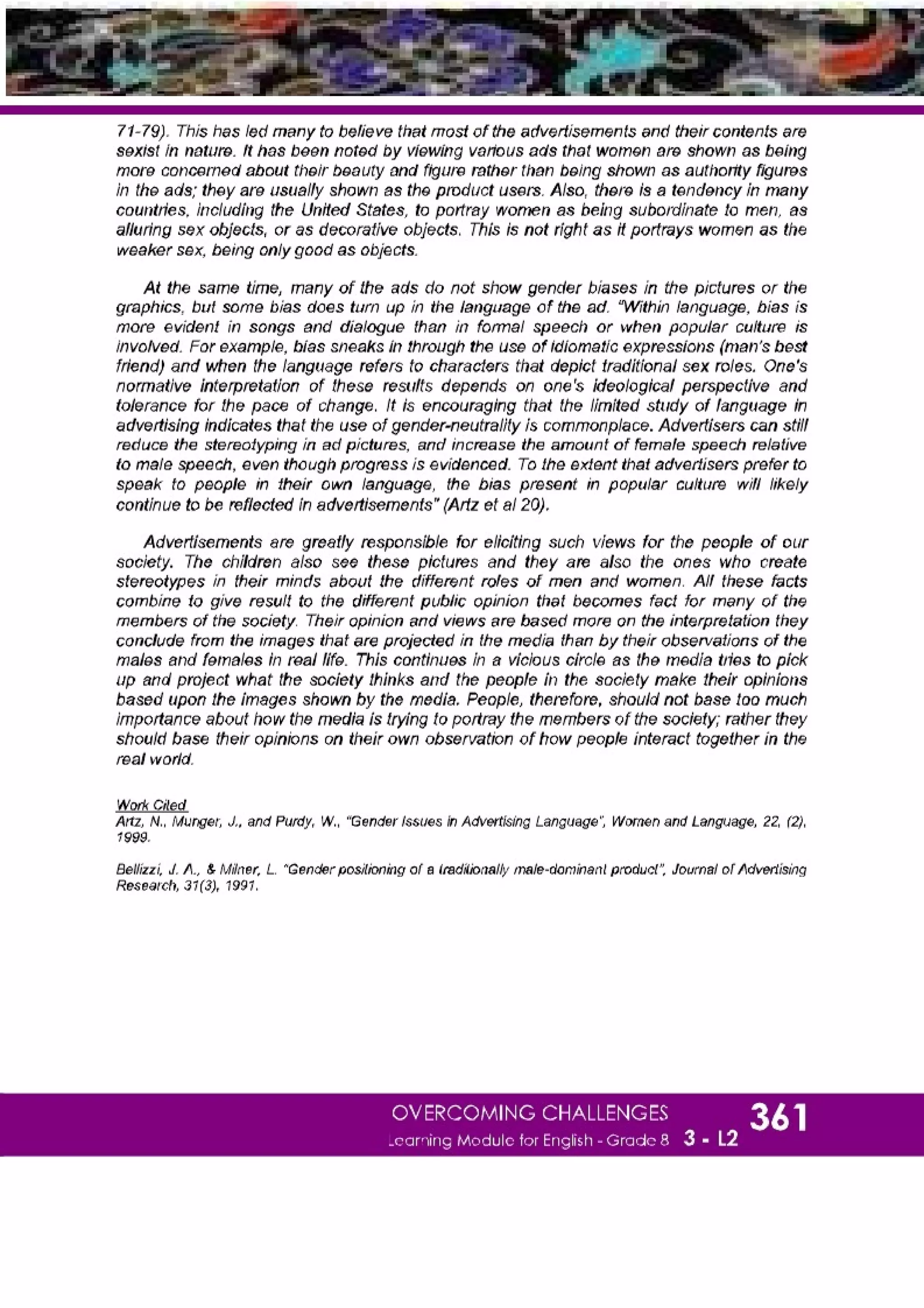 K-12 Grade 8 English Quarter 3 Lesson 2 Module