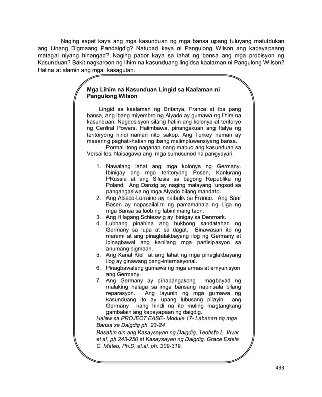 K 12 Kasaysayan Ng Daigdig A P 9 Module Fourth Quarter