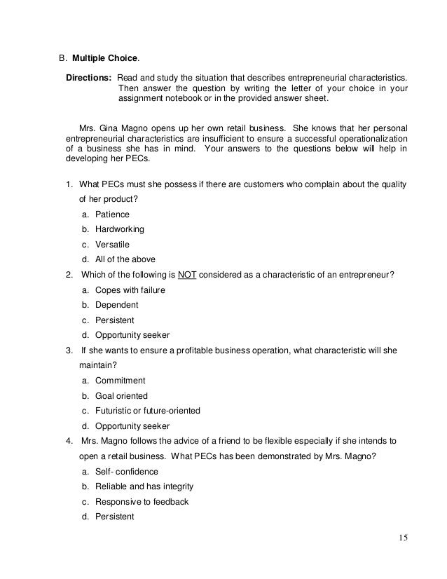Instructions writing business plan