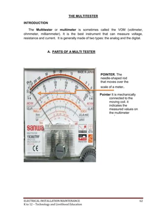 K-12 Module in TLE 8 (Electrical) 3rd Grading | PDF