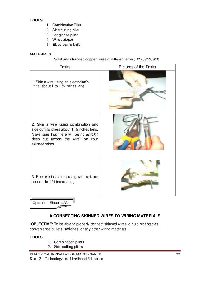 k 12 module in tle 8 electrical 3rd grading electrical cut sheets