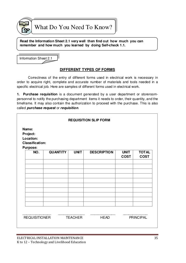 electrical shop material list