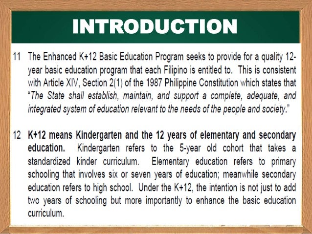 research paper about k 12 education in the philippines pdf