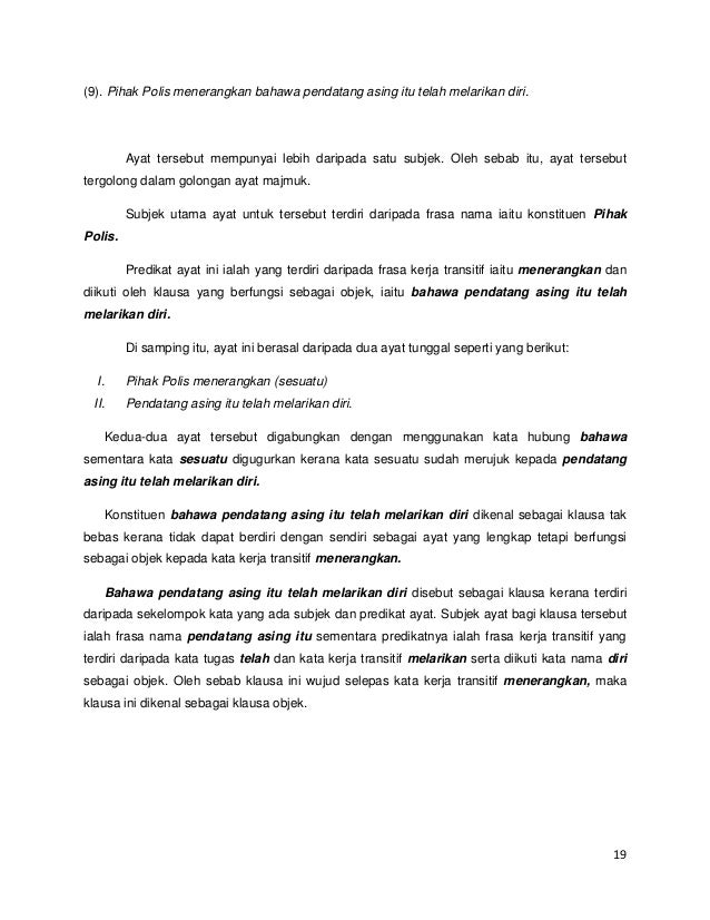 Contoh Frase Menerangkan Diterangkan - Simak Gambar Berikut