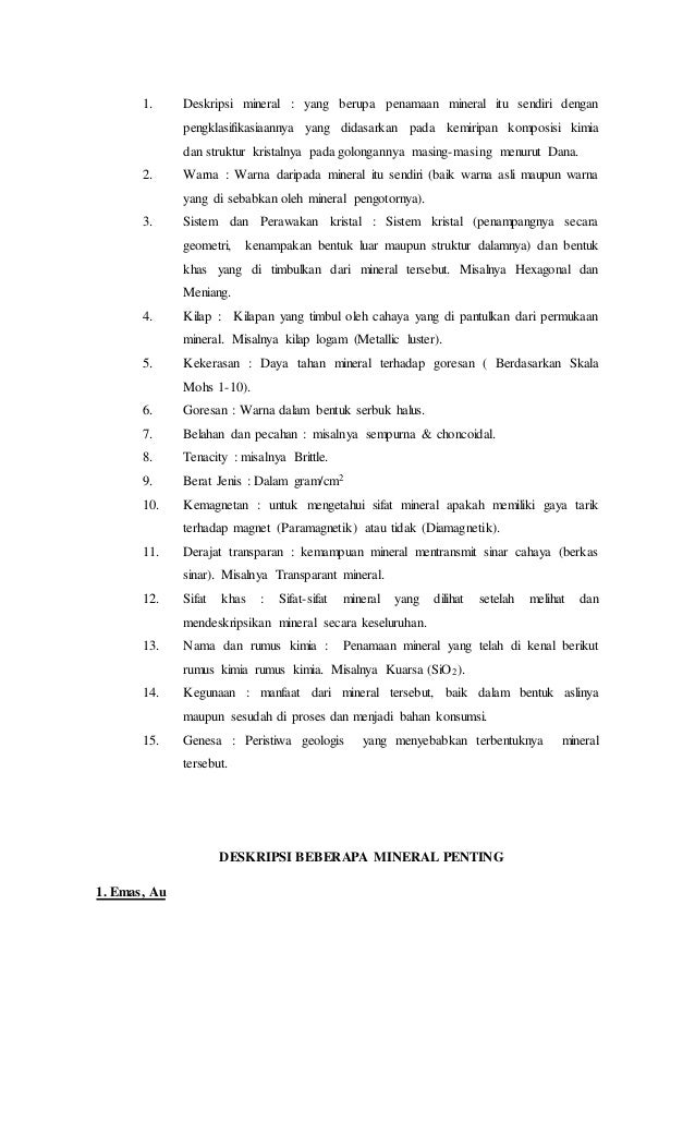 Contoh laporan praktikum kristalografi dan mineralogi