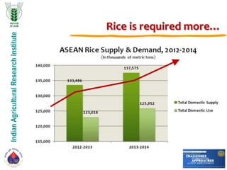 IndianAgriculturalResearchInstitute
Rice is required more…
 