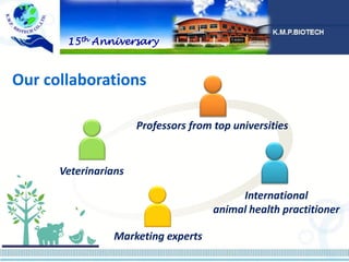 Our collaborations
Professors from top universities
Veterinarians
Marketing experts
International
animal health practitioner
15th Anniversary
 