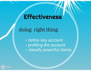 KEY ACCOUNT MANAGEMENT