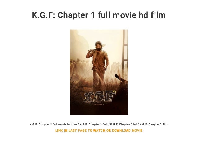 K G F Chapter 1 Full Movie Hd Film