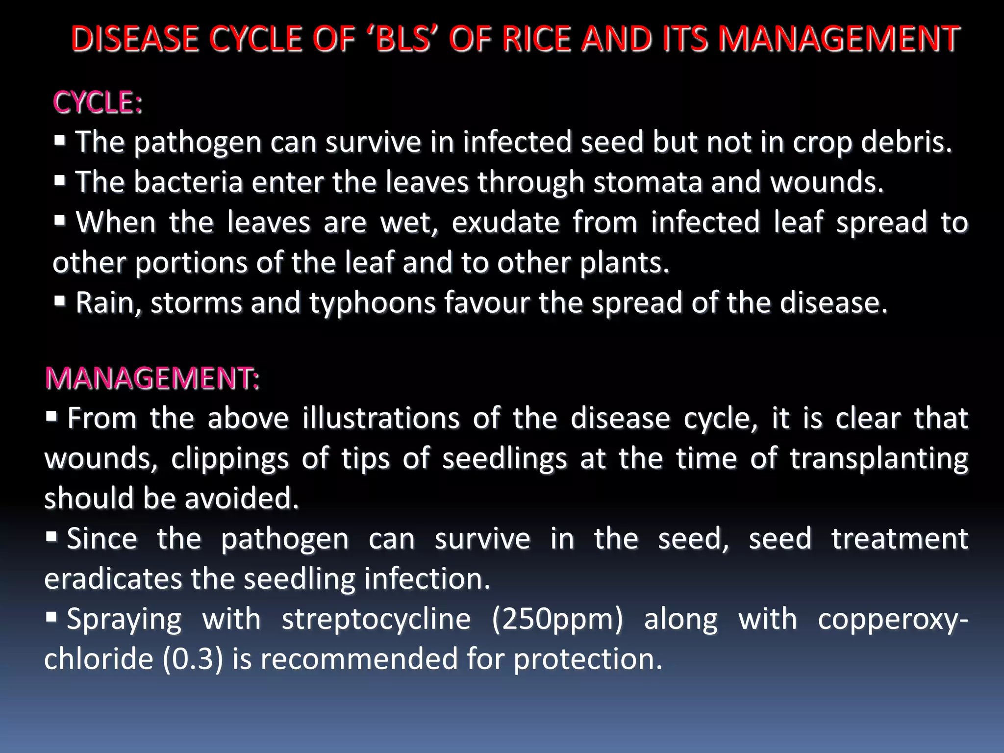 ROLE OF DISEASE CYCLE STUDY IN MANAGEMENT OF PLANT DISEASES | PPT