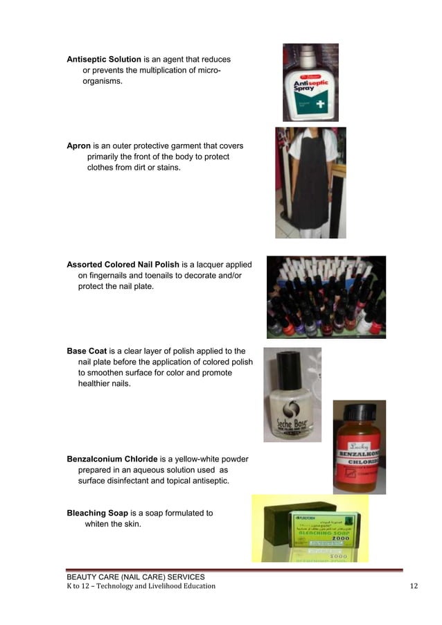K to 12 nail care learning module