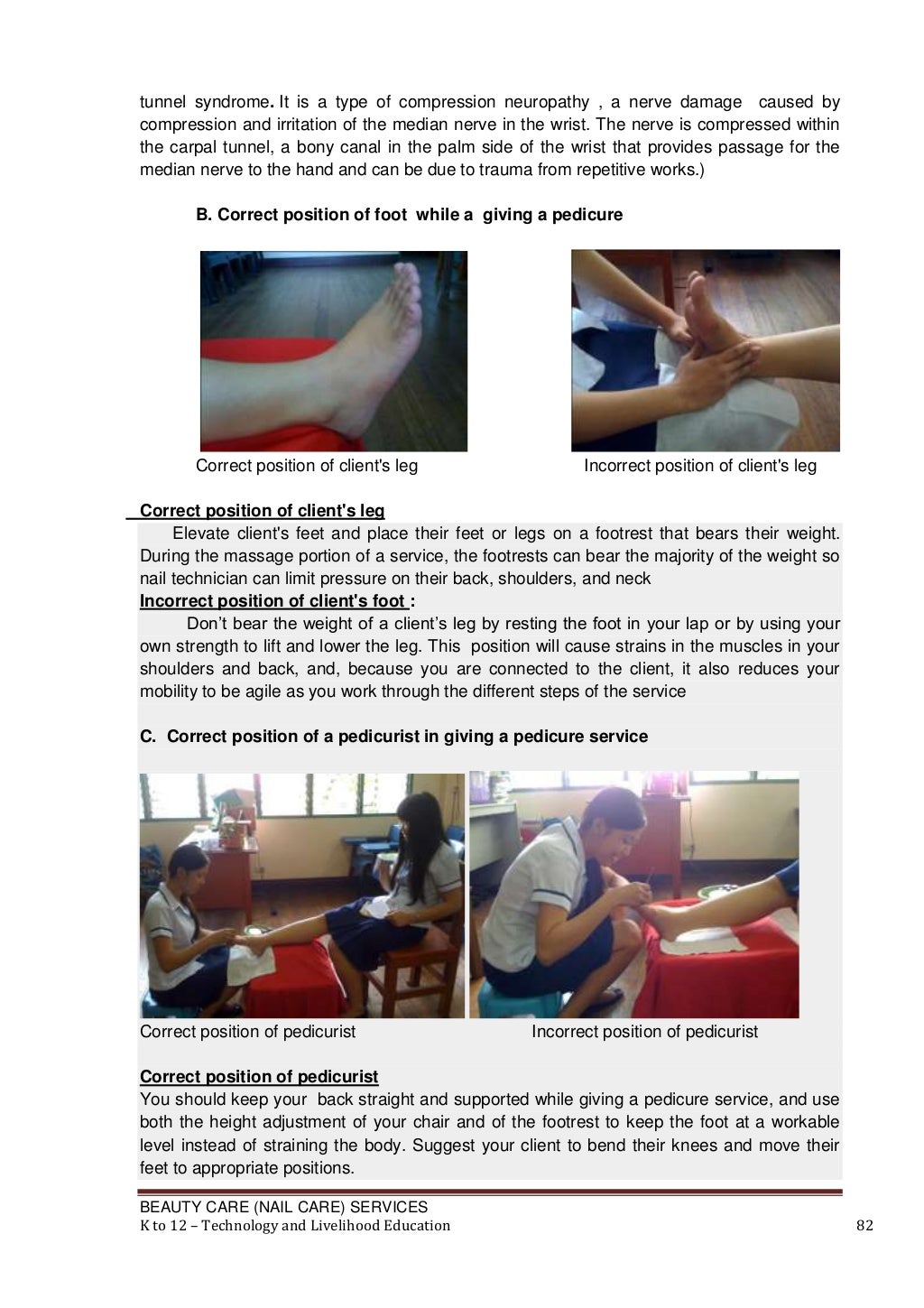 K to 12 nail care learning module