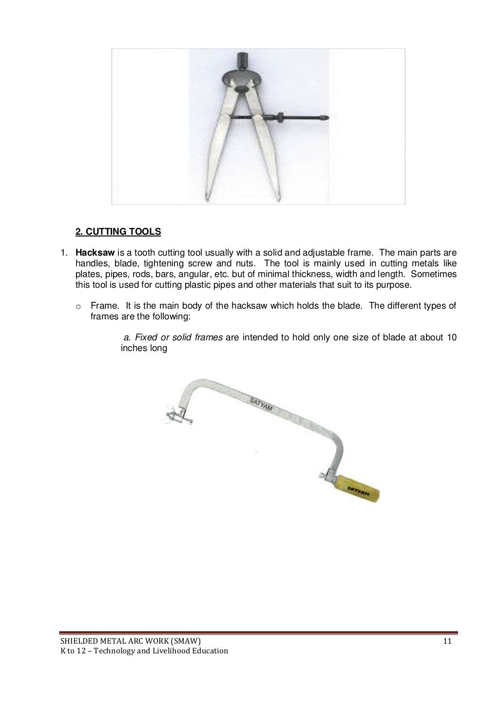 K to 12 smaw welding learning module