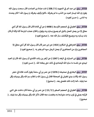 الكامل في أحاديث ذِكر الله وما ورد في فضله والأمر به والإكثار منه وأحاديث الأدعية والأذكار وما ورد في ألفاظها وفضائلها وأورادها / 6000 حديث