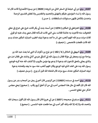 الكامل في أحاديث ذِكر الله وما ورد في فضله والأمر به والإكثار منه وأحاديث الأدعية والأذكار وما ورد في ألفاظها وفضائلها وأورادها / 6000 حديث