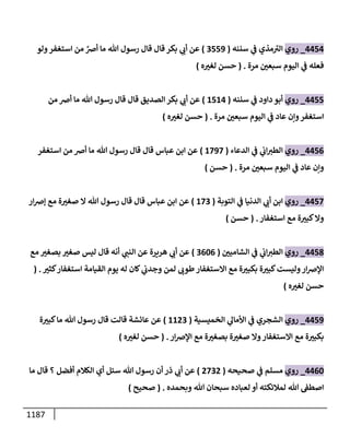 الكامل في أحاديث ذِكر الله وما ورد في فضله والأمر به والإكثار منه وأحاديث الأدعية والأذكار وما ورد في ألفاظها وفضائلها وأورادها / 6000 حديث
