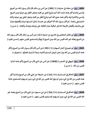 الكامل في أحاديث ذِكر الله وما ورد في فضله والأمر به والإكثار منه وأحاديث الأدعية والأذكار وما ورد في ألفاظها وفضائلها وأورادها / 6000 حديث
