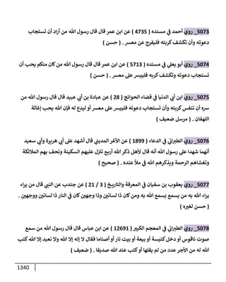 الكامل في أحاديث ذِكر الله وما ورد في فضله والأمر به والإكثار منه وأحاديث الأدعية والأذكار وما ورد في ألفاظها وفضائلها وأورادها / 6000 حديث