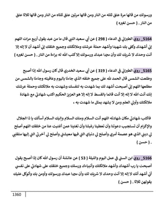 الكامل في أحاديث ذِكر الله وما ورد في فضله والأمر به والإكثار منه وأحاديث الأدعية والأذكار وما ورد في ألفاظها وفضائلها وأورادها / 6000 حديث