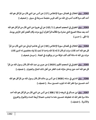 الكامل في أحاديث ذِكر الله وما ورد في فضله والأمر به والإكثار منه وأحاديث الأدعية والأذكار وما ورد في ألفاظها وفضائلها وأورادها / 6000 حديث