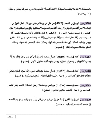 الكامل في أحاديث ذِكر الله وما ورد في فضله والأمر به والإكثار منه وأحاديث الأدعية والأذكار وما ورد في ألفاظها وفضائلها وأورادها / 6000 حديث