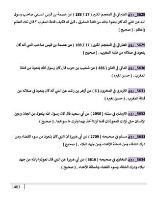 الكامل في أحاديث ذِكر الله وما ورد في فضله والأمر به والإكثار منه وأحاديث الأدعية والأذكار وما ورد في ألفاظها وفضائلها وأورادها / 6000 حديث