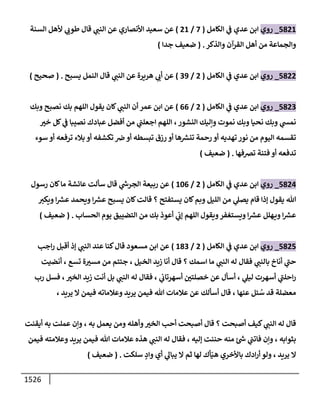 الكامل في أحاديث ذِكر الله وما ورد في فضله والأمر به والإكثار منه وأحاديث الأدعية والأذكار وما ورد في ألفاظها وفضائلها وأورادها / 6000 حديث