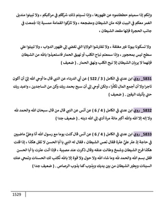 الكامل في أحاديث ذِكر الله وما ورد في فضله والأمر به والإكثار منه وأحاديث الأدعية والأذكار وما ورد في ألفاظها وفضائلها وأورادها / 6000 حديث