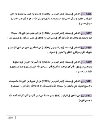 الكامل في أحاديث ذِكر الله وما ورد في فضله والأمر به والإكثار منه وأحاديث الأدعية والأذكار وما ورد في ألفاظها وفضائلها وأورادها / 6000 حديث