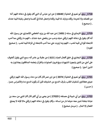 الكامل في أحاديث ذِكر الله وما ورد في فضله والأمر به والإكثار منه وأحاديث الأدعية والأذكار وما ورد في ألفاظها وفضائلها وأورادها / 6000 حديث