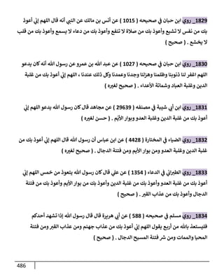 الكامل في أحاديث ذِكر الله وما ورد في فضله والأمر به والإكثار منه وأحاديث الأدعية والأذكار وما ورد في ألفاظها وفضائلها وأورادها / 6000 حديث