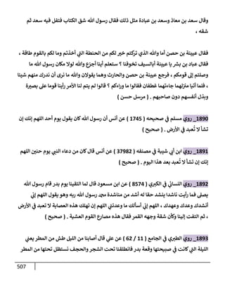 الكامل في أحاديث ذِكر الله وما ورد في فضله والأمر به والإكثار منه وأحاديث الأدعية والأذكار وما ورد في ألفاظها وفضائلها وأورادها / 6000 حديث