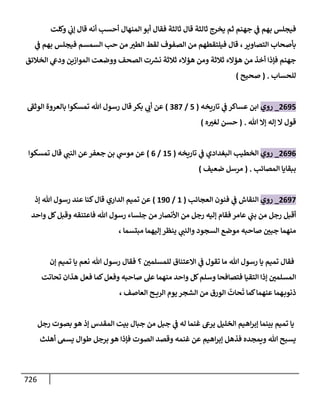 الكامل في أحاديث ذِكر الله وما ورد في فضله والأمر به والإكثار منه وأحاديث الأدعية والأذكار وما ورد في ألفاظها وفضائلها وأورادها / 6000 حديث
