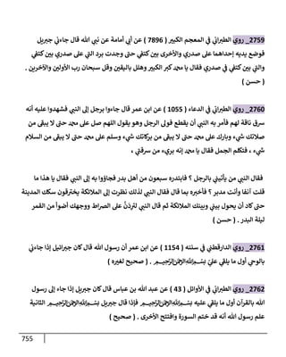 الكامل في أحاديث ذِكر الله وما ورد في فضله والأمر به والإكثار منه وأحاديث الأدعية والأذكار وما ورد في ألفاظها وفضائلها وأورادها / 6000 حديث