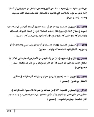 الكامل في أحاديث ذِكر الله وما ورد في فضله والأمر به والإكثار منه وأحاديث الأدعية والأذكار وما ورد في ألفاظها وفضائلها وأورادها / 6000 حديث