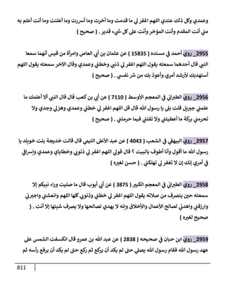 الكامل في أحاديث ذِكر الله وما ورد في فضله والأمر به والإكثار منه وأحاديث الأدعية والأذكار وما ورد في ألفاظها وفضائلها وأورادها / 6000 حديث