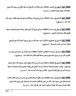 الكامل في أحاديث ذِكر الله وما ورد في فضله والأمر به والإكثار منه وأحاديث الأدعية والأذكار وما ورد في ألفاظها وفضائلها وأورادها / 6000 حديث
