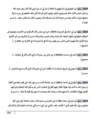 الكامل في أحاديث ذِكر الله وما ورد في فضله والأمر به والإكثار منه وأحاديث الأدعية والأذكار وما ورد في ألفاظها وفضائلها وأورادها / 6000 حديث