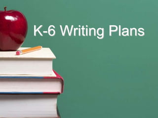 K-6 Writing Plans 