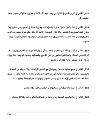 الكامل في جَمعِ أسانيد حديث ما أسكَرَ كثِيرُه فقلِيلُه حرام مع تفصيل كل إسناد وبيان درجته من الصحة والضعف وإظهار الدلائل علي صحة قول الأئمة القائلين أن مستحِلَّ ذلك يكفر كفرا أكبر وبيان عادة الحدثاء المنافقين في التمحك بمكذوبات الخلاف لنقض المتواتر