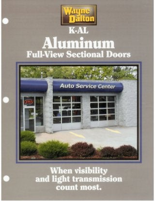 K-AL Aluminum Full-View Sectional Doors
