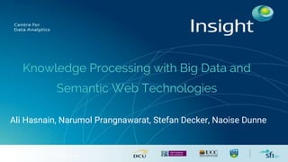 © Insight 2014. All Rights Reserved
Knowledge Processing with Big Data and
Semantic Web Technologies
Ali Hasnain, Narumol Prangnawarat, Stefan Decker, Naoise Dunne
 