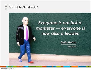 SETH GODIN 2007
44
mercredi 12 juin 13
 